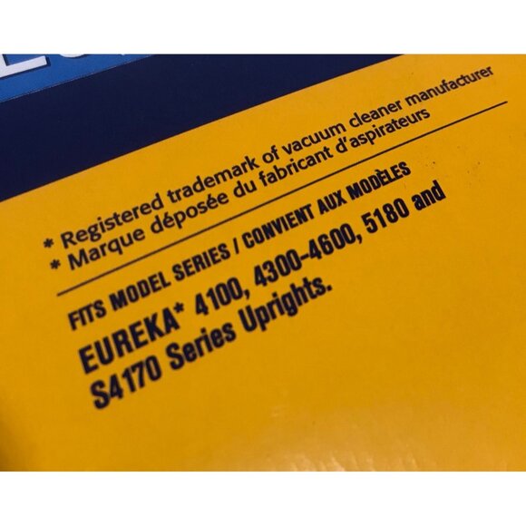 Arm & Hammer Eureka AA Vacuum Bags 3 Pack Uprights 4100/4300-4600/5180/S4170 - Picture 3 of 5